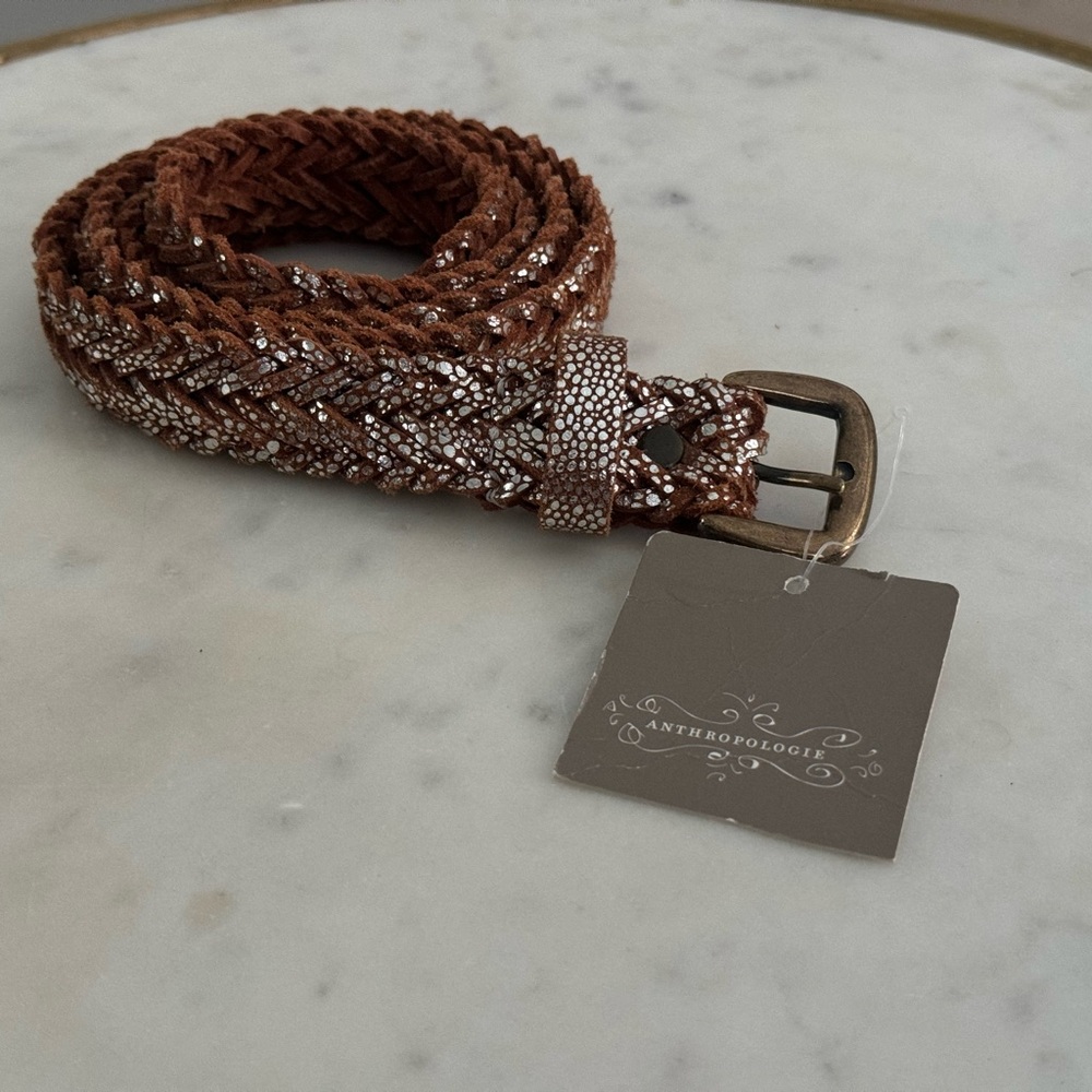 Anthropologie Genuine Leather Belt NWT